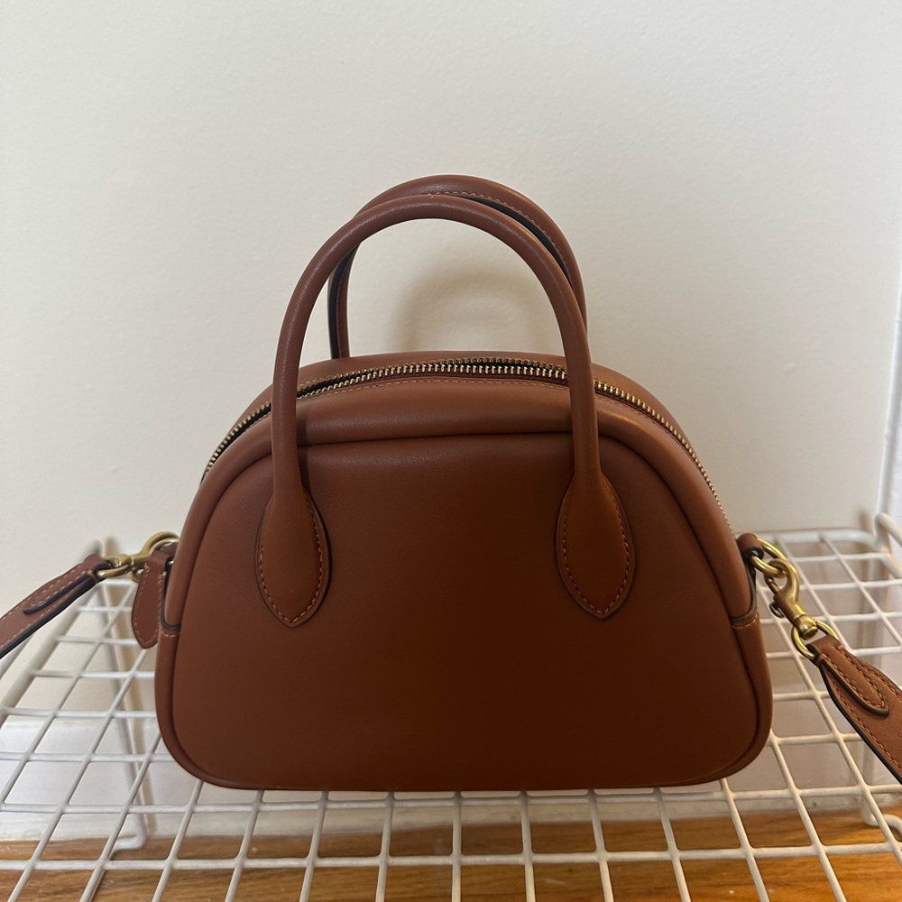 Coach Women's Brown Borough Bowling Bag - Picture 8 of 16